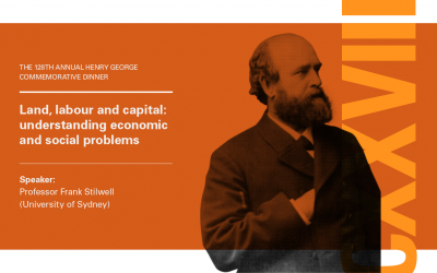 The 128th Annual Henry George Commemorative Dinner