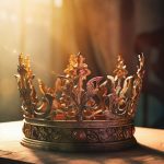 Image of a medieval crown in gold tones