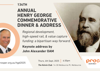 2025 Annual Henry George Commemorative Address